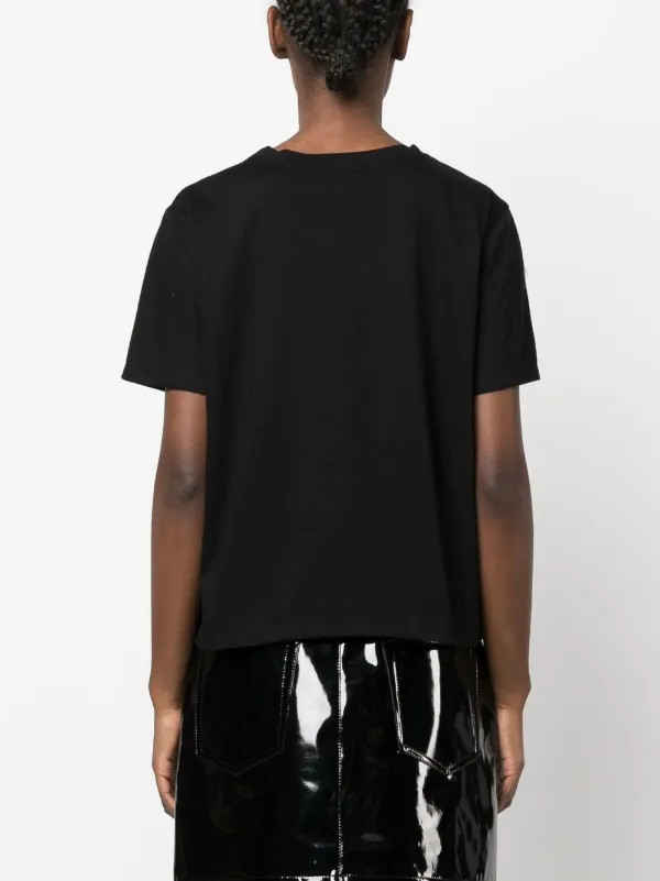 Parlor frills-detail T-shirt - Farfetch | Farfetch Global