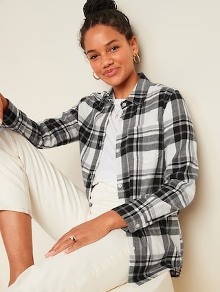 Classic Plaid Flannel Shirt for Women | Old Navy (US)