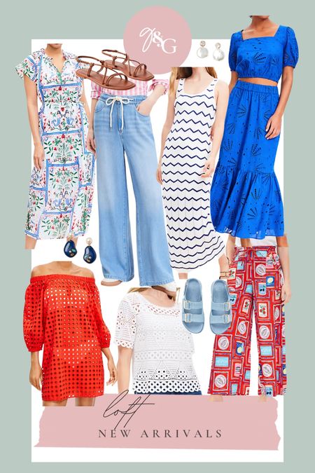 LOFT NEW ARRIVALS // summer outfit inspo, matching sets, coverups, printed dress, denim sandals, crochet dress 

#LTKstyletip #LTKSeasonal #LTKfindsunder100