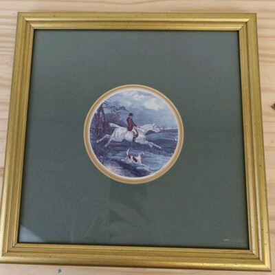 Vintage W.J. Shayer E.G. Hester English Fox Hunting Framed Print Flying Leap | eBay US