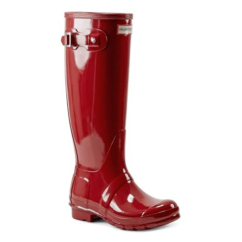 HUNTER Womens Original Tall Winter Rain Festival Snow Wellington Boots - Military Red - 6 | Amazon (US)