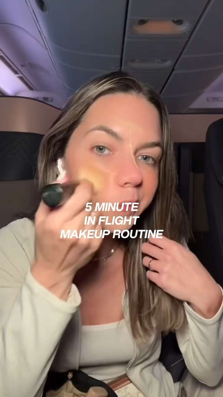 5 minute in flight makeup routine 

 #LTKdayinmylife #LTKgrwm #LTKBeauty