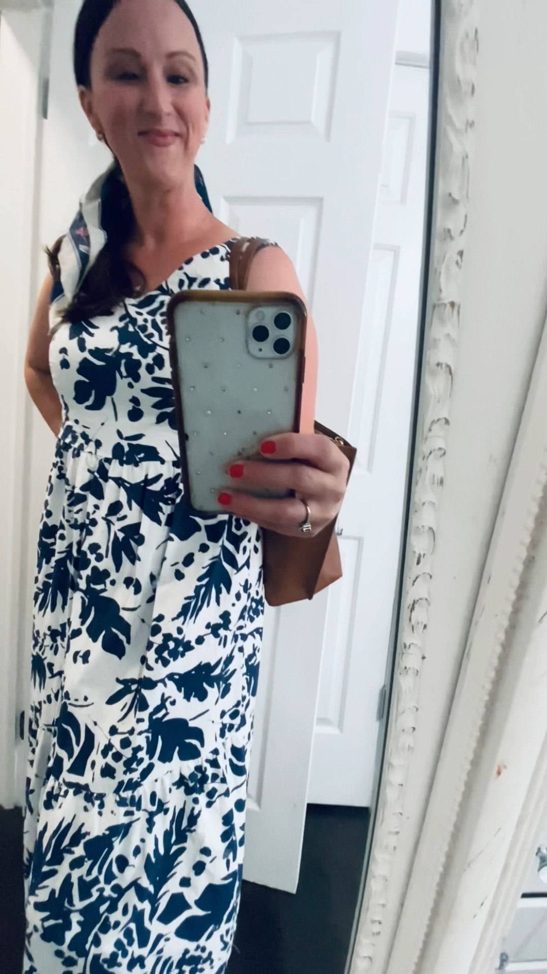 Summer Outfit :: ultimate travel outfit & beach dress :: blue & white cotton summer dress :: Italian leather sandals :: Sarah Flint :: feminine style :: preppy style :: WFH outfit :: casual and chic :: professional mom 

#LTKSeasonal #LTKVideo #LTKTravel