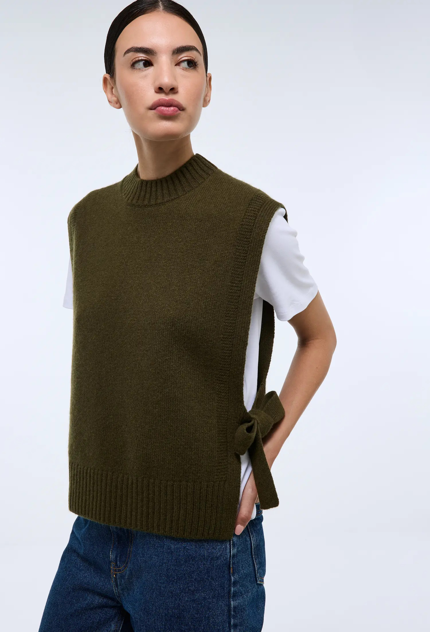 Pull sans manches à nouer | Monoprix Mode