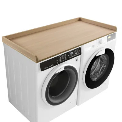 Kaboon Washer Dryer Countertop With Edge Rails, 28" X 58 | Wayfair North America