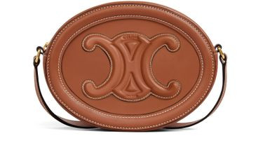 Oval bag cuir Triomphe in smooth calfskin - CELINE | 24S US