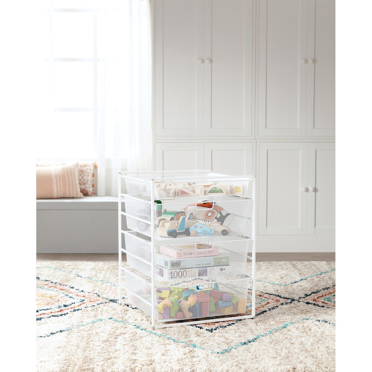 Elfa White Wide Drawer Solution | The Container Store