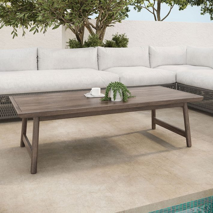 Nailah Outdoor Rectangle Coffee Table (55.1") | West Elm (US)