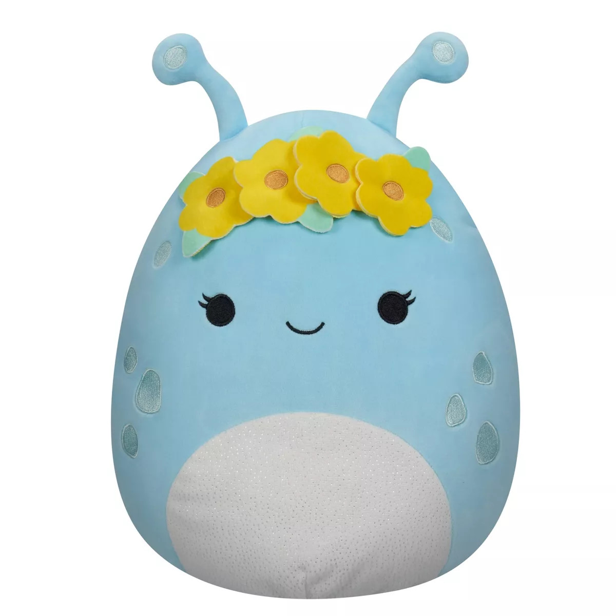 Squishmallows 11" Neelu Pastel Blue Alien with Flower Crown Little Plush | Target