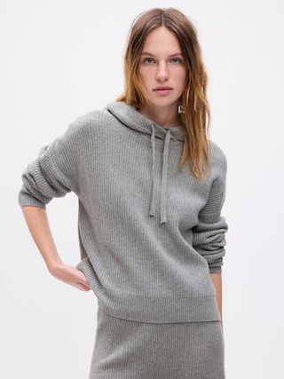 CashSoft Shaker-Stitch Sweater Hoodie | Gap (US)