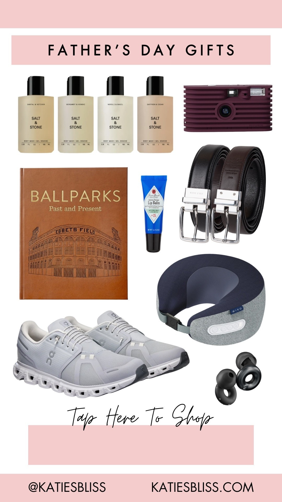 Father’s Day gifts 🤍

Dad. Grandpa. Sneakers. Belt. Soap. Camera. Coffee table book. Gift guide.

#LTKmomlife #LTKMens