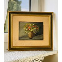 Original Italian Floral Oil Painting Still Life, Impressionist Still Life Oil Painting Vase Of Flowe | Etsy (US)