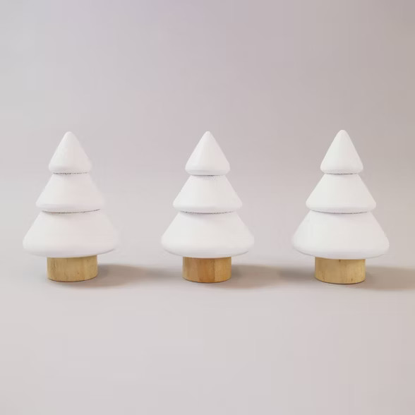 3ct Wood Trees White - Bullseye's Playground™ | Target