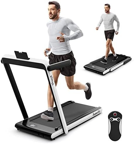 Goplus 2 in 1 Folding Treadmill, 2.25HP Superfit Under Desk Electric Treadmill, Installation-Free... | Amazon (US)