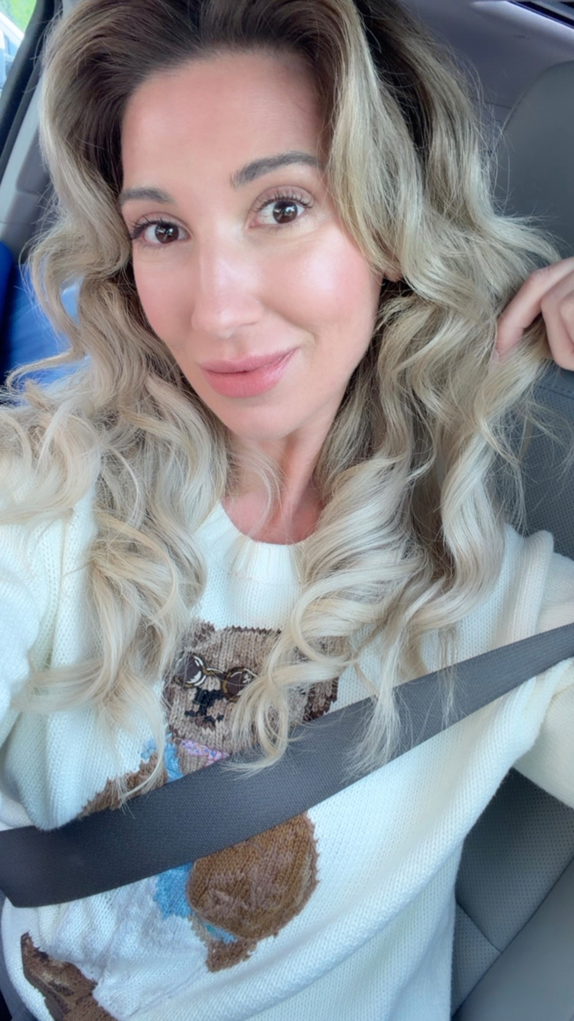 Sweater from Ralph Lauren! I'm obsessed with this teddy bear sweater. I curled my hair for the first time with the TYMO CURLPRO PLUS &&&&& I'm obsessed. I have to say, even as a hairstylist I was a little bit intimidated by this product but it was so easy to use and the curls are so gorgeous!

#LTKgrwm #LTKootd #LTKBeauty