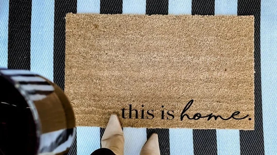This is Home Doormat Welcome Mat Entryway Front Porch | Etsy | Etsy (US)