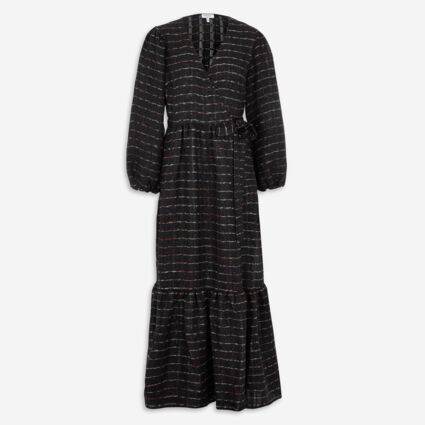 Black Striped Kimono Dress | TK Maxx