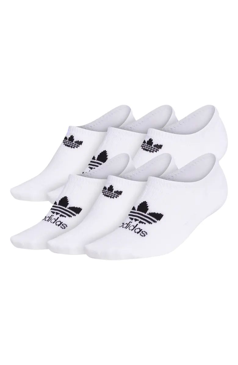 adidas 6-Pack Original Trefoil Logo No-Show Socks | Nordstrom | Nordstrom