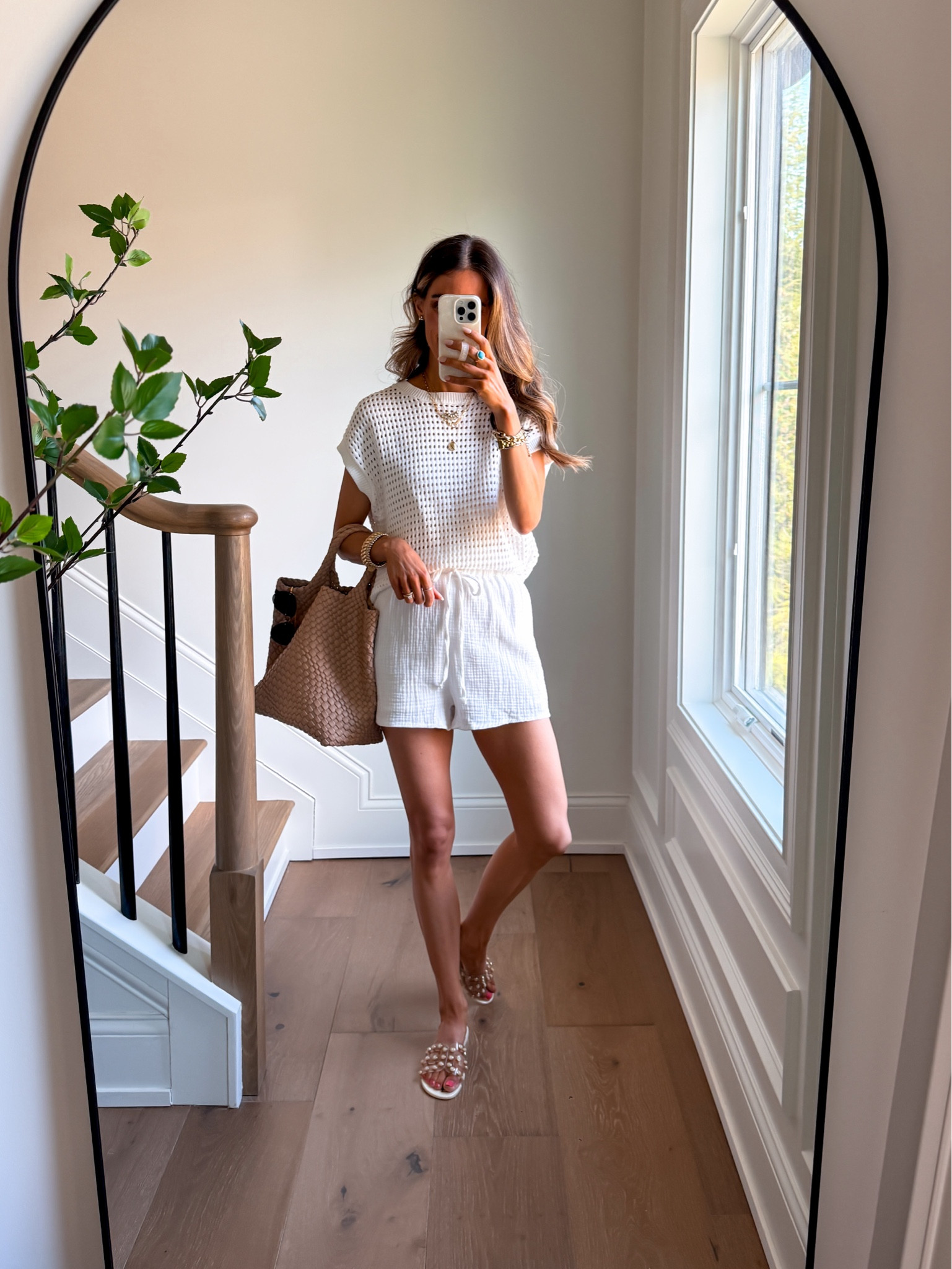 Wearing small crochet top and gauzy pants

#LTKTravel #LTKdayinmylife #LTKSwim