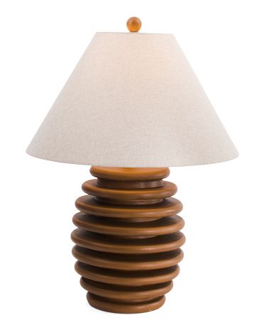 29in Ribbed Table Lamp | TJ Maxx