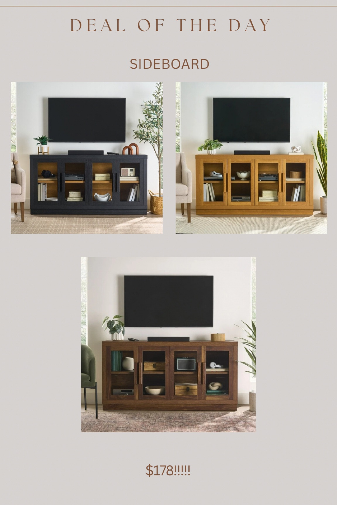 Also comes in a sideboard version for only $178!!!!! Will sellout 🤯🤯🤯🙌🏻🙌🏻🙌🏻

#LTKStyleTip #LTKSaleAlert #LTKHome