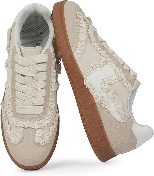 Sneakers for Women Business Casual Tennis Shoes Comfortable Lace up Slip on Women's Fashion Sneak... | Amazon (US)