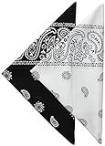 Levi's Men's 100% Cotton Multi-purpose Bandana Gift Sets – Headband, Wrap, Protective Coverage, Blac | Amazon (US)