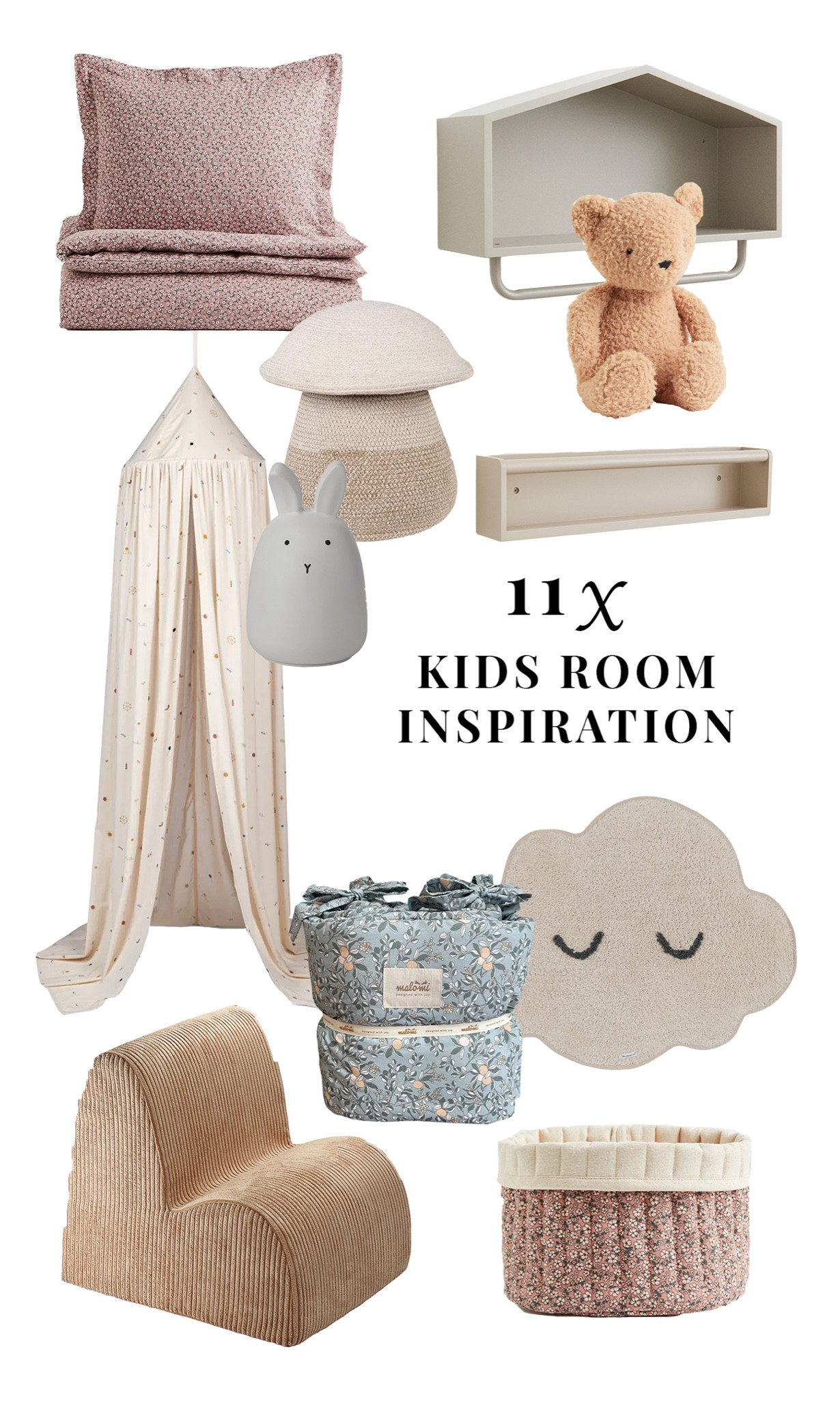 Kids room inspiration collage 🧸

home decor, the little green bag, baby accessory, Enzo canopy from Liewood, baby accessories, quilted storage basket, H&M home, stuffed bear, teddy bear, house shaped wall rack, wall organizer, duvet set with designs, flower duvet, LeD light rabbit, baby bed bumper, WestWing, Corduroy high chair Cloud, mushroom storage basket, cloud rug, Netherlands.

#LTKeurope #LTKkids #LTKhome