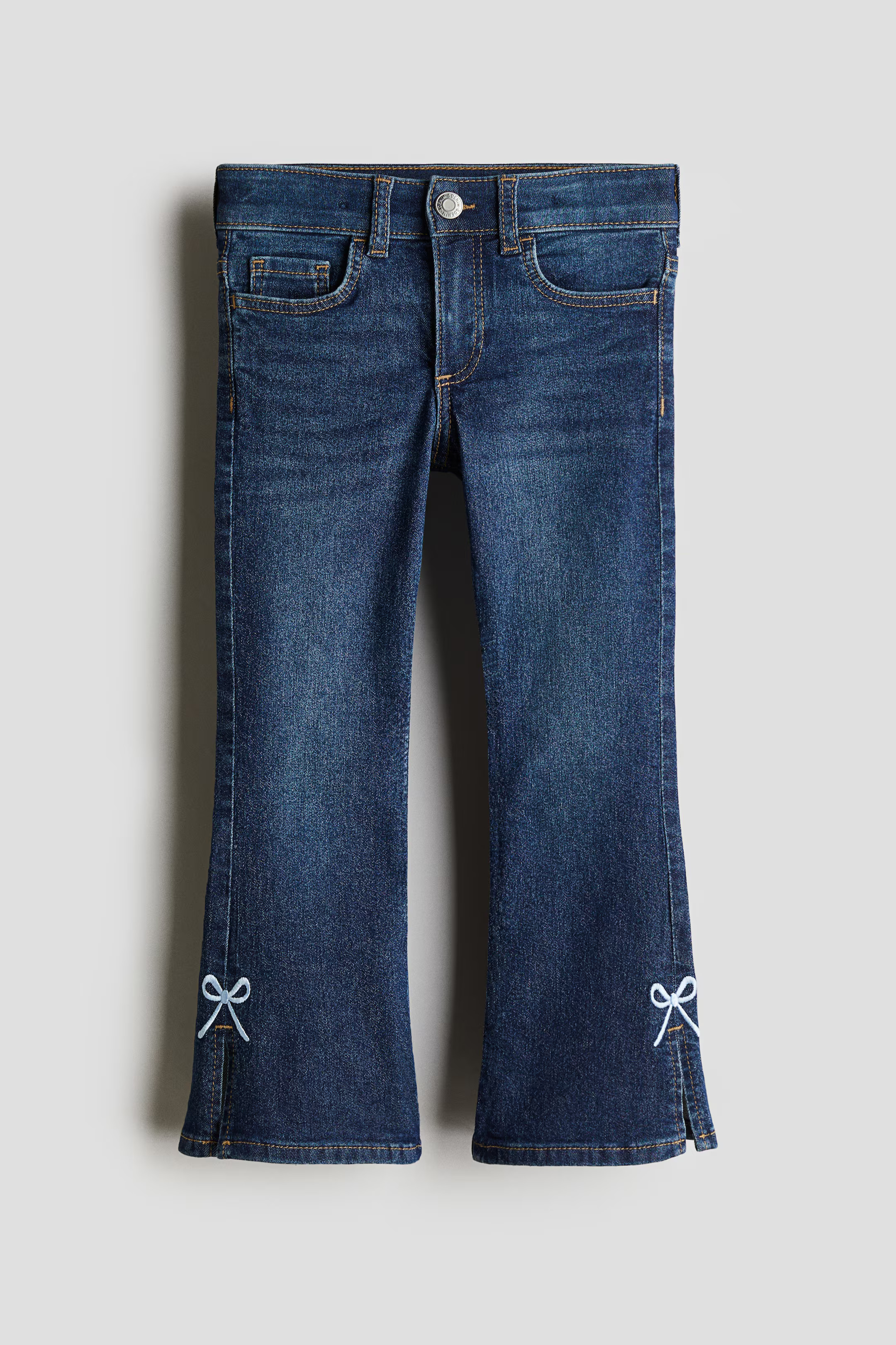 Embroidered-Detail Flared Jeans | H&M (US + CA)