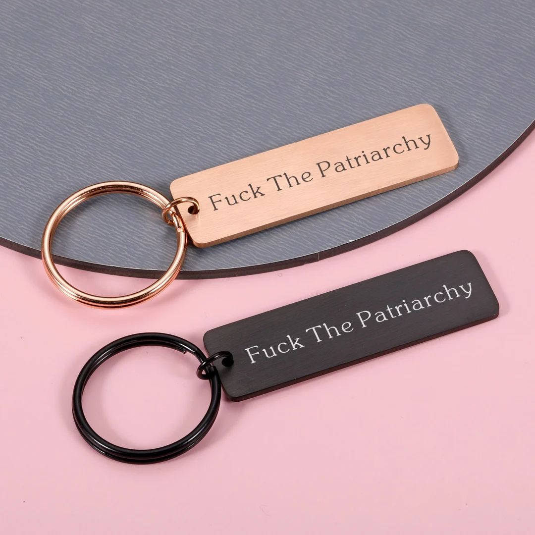 Fuck the Patriarchy Keychain Feminist Keychain Inspirational - Etsy Canada | Etsy (CAD)