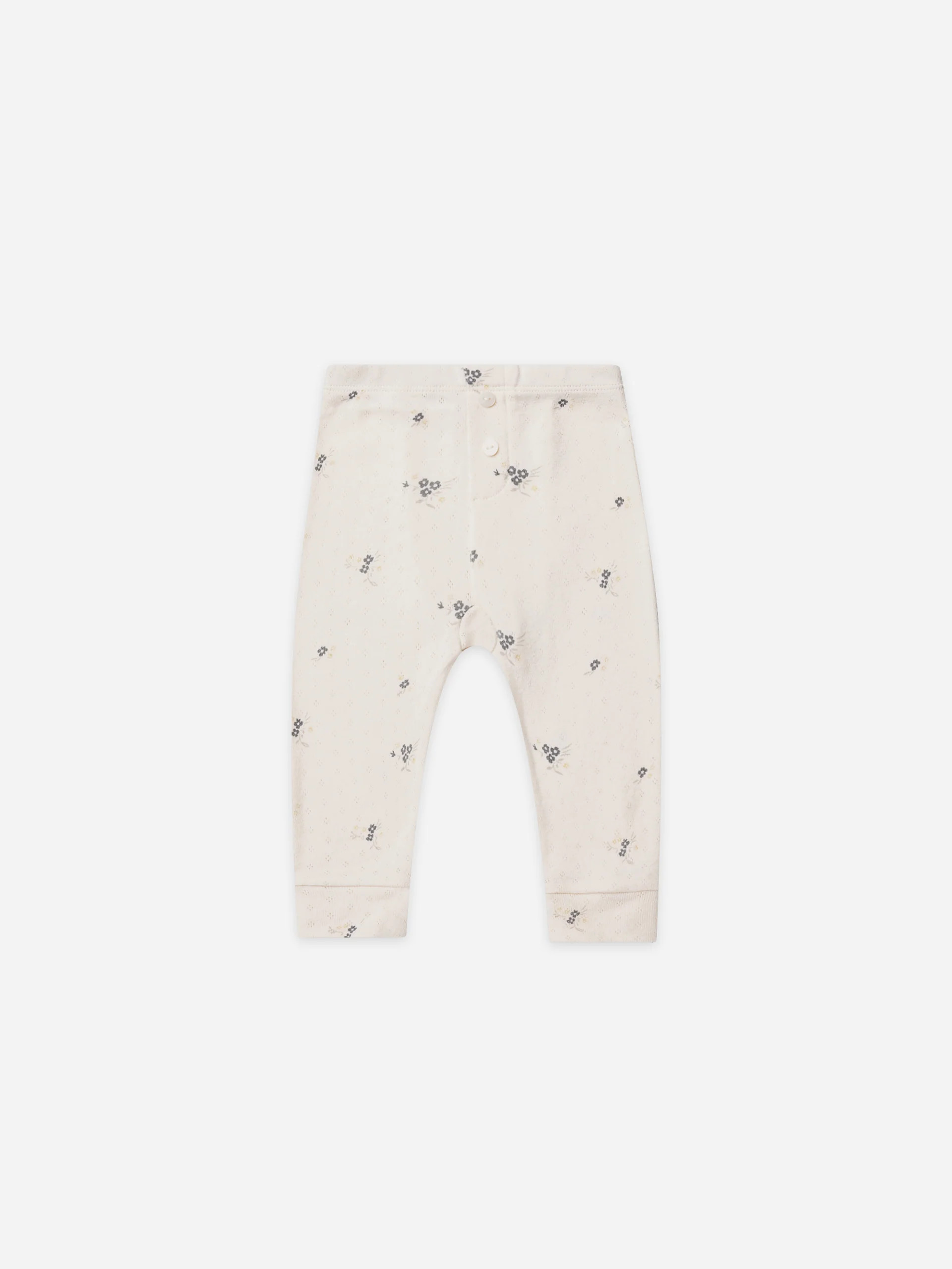 pointelle legging | ditsy ocean | Quincy Mae