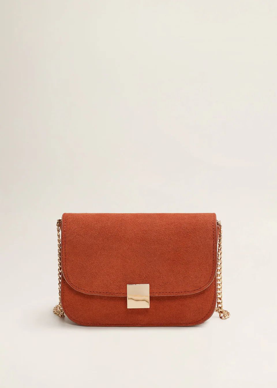 Chain leather bag | MANGO (US)