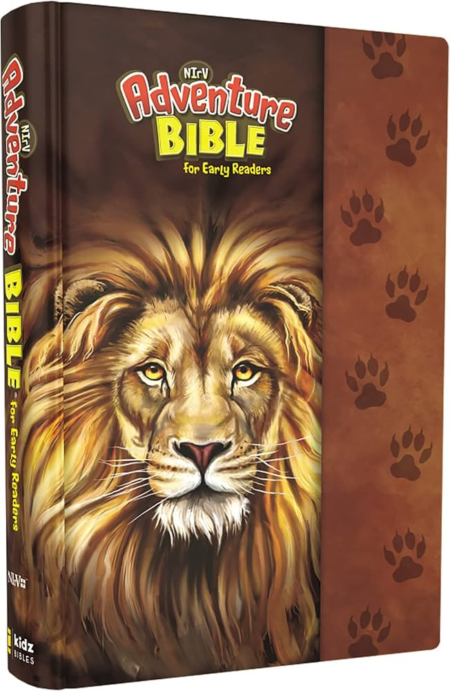 NIrV, Adventure Bible for Early Readers, Hardcover, Full Color, Magnetic Closure, Lion | Amazon (US)