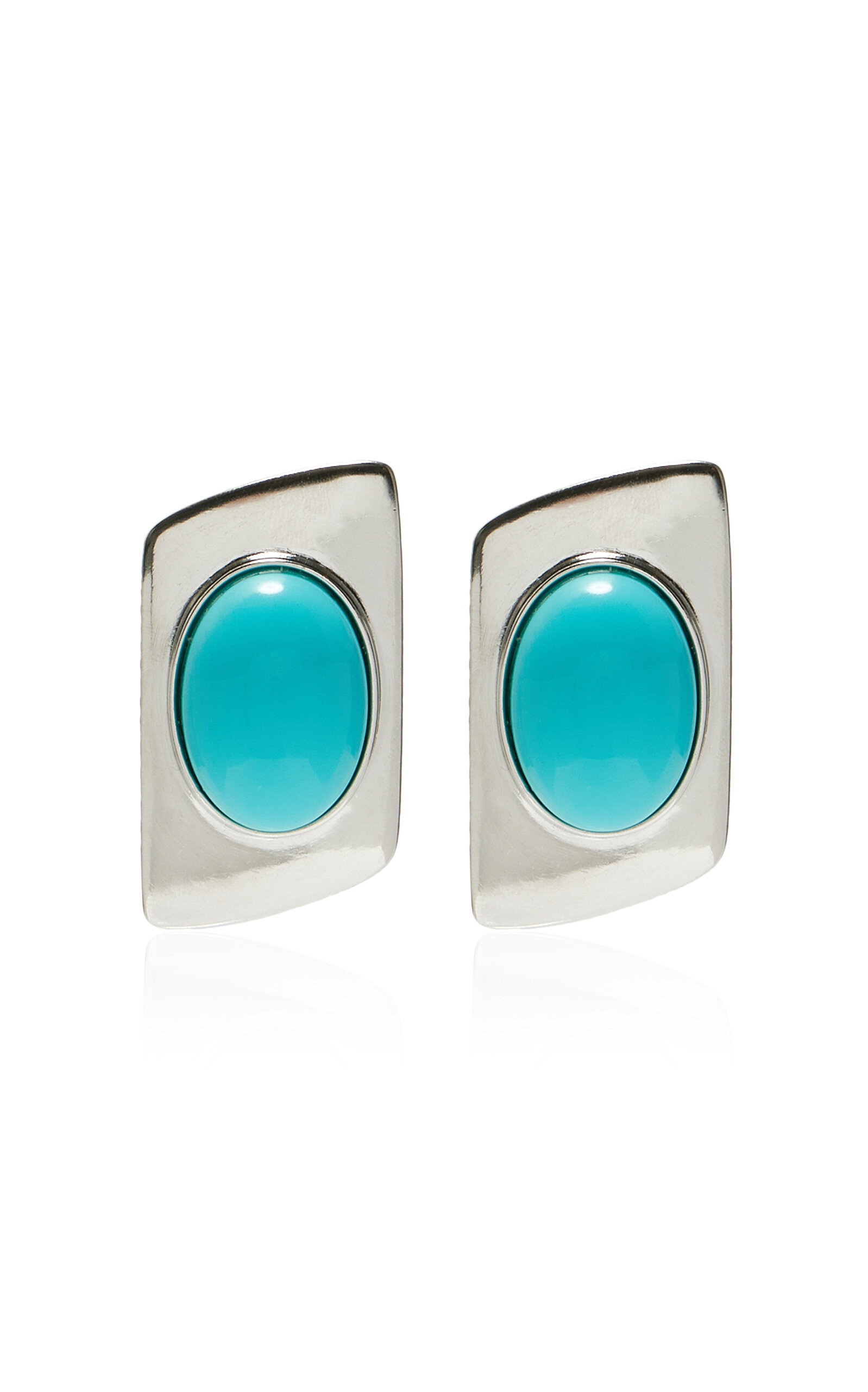 Exclusive Turquoise Silver-Tone Earrings | Moda Operandi (Global)