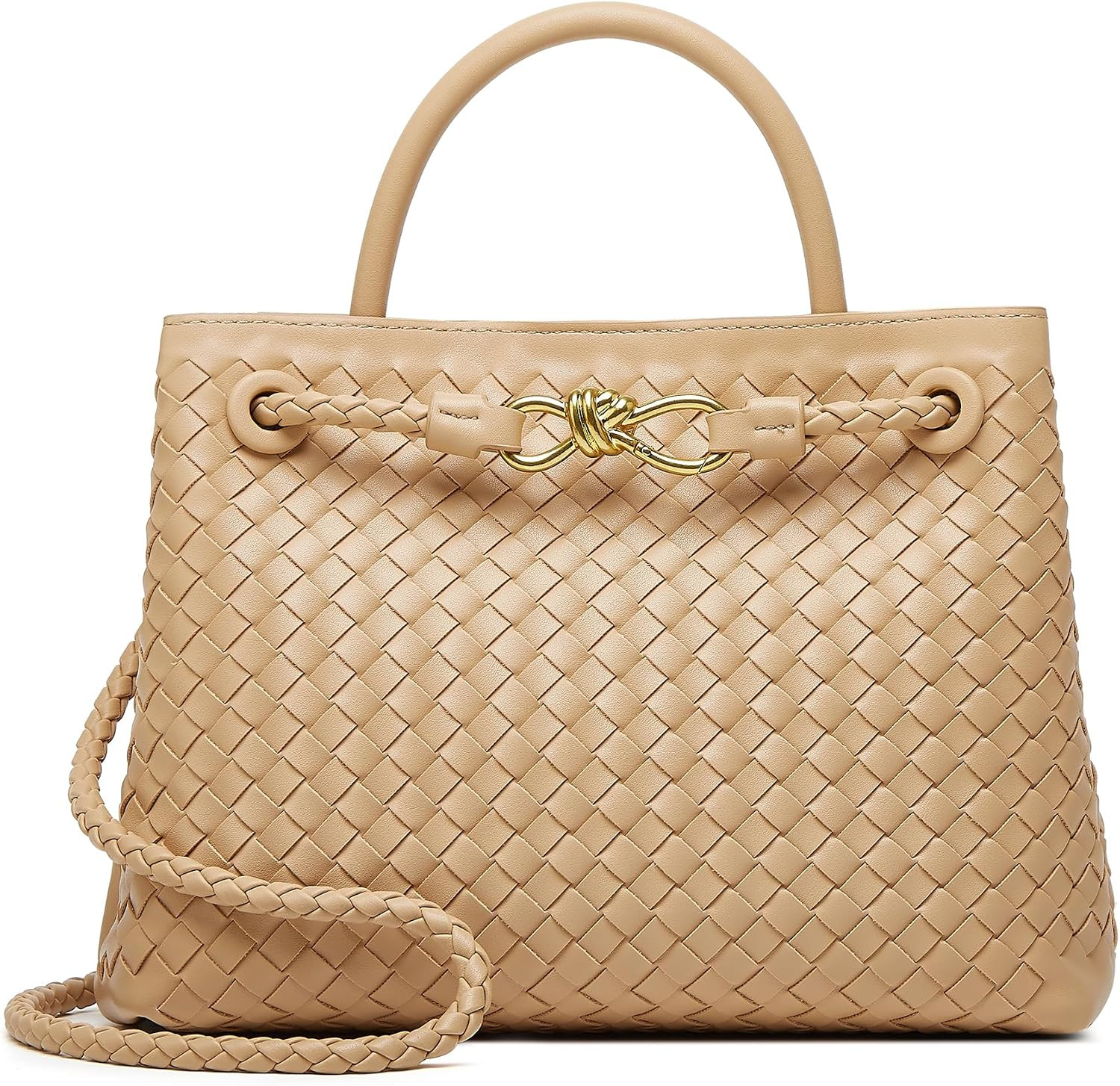 BOYATU Woven Tote Bag for Women: Designer Top - Handle Bag for Style | Amazon (US)