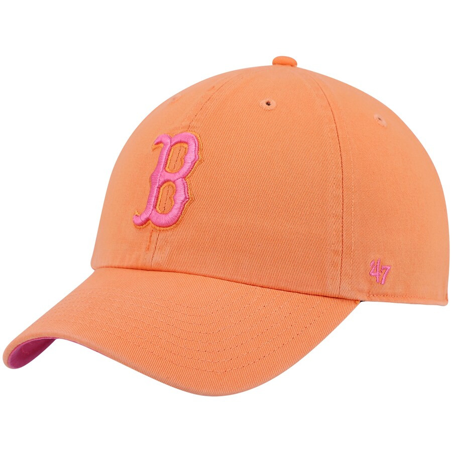 Boston Red Sox '47 Mango Magenta Undervisor Clean Up Adjustable Hat - Orange | Fanatics