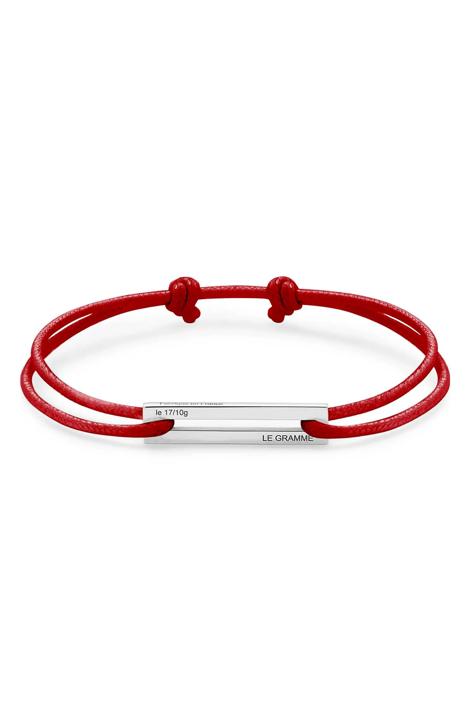 Men's 1.7G Sterling Silver Cord Bracelet | Nordstrom