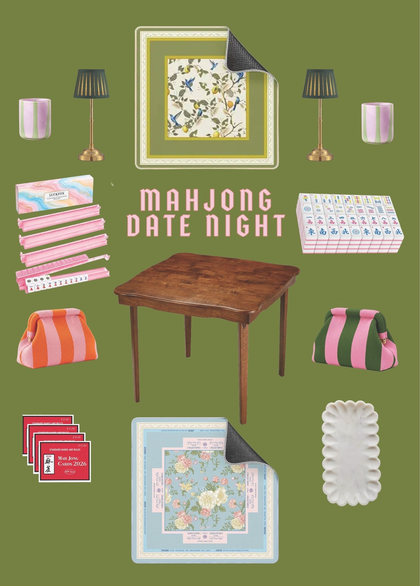 Affordable and adorable mahjong finds, so perfect for an evening date!

#LTKmomlife #LTKHome