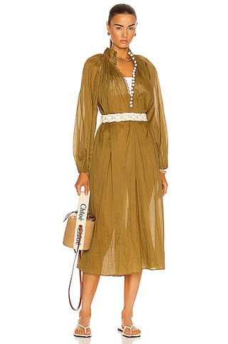 Cassia Crinkle Shirt Dress | FWRD 