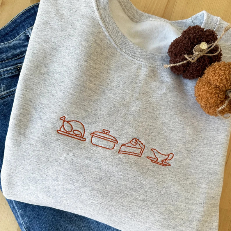 ON SALE Thanksgiving Icon Crewneck Gemma Sweatshirt Thanksgiving Sweatshirt Thanksgiving Shirt Fa... | Etsy (US)