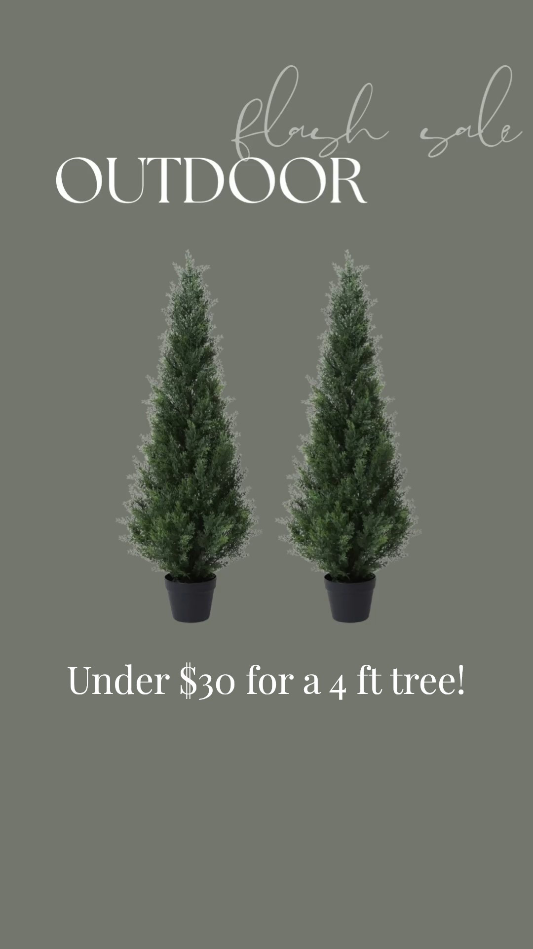 Two outdoor faux cedars for under $60?! Or one for under $30?! Flash sale! 

#LTKHome