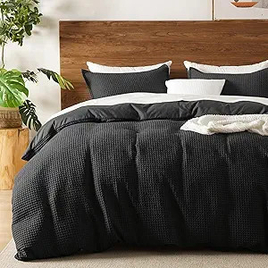 David's Home Waffle Weave Duvet Cover Set King Size,Soft Breathable 3pcs Comforter Cover Set with... | Amazon (US)