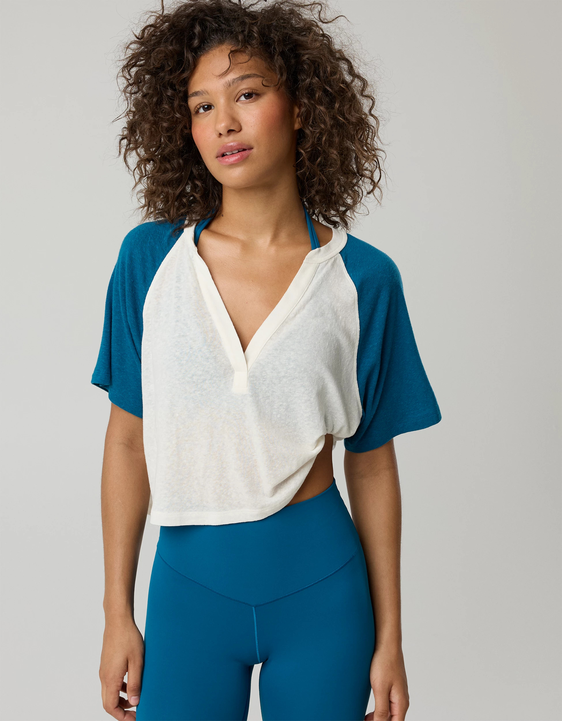 OFFLINE By Aerie Bouncy Cotton Colorblock T-Shirt | American Eagle Outfitters (US & CA)