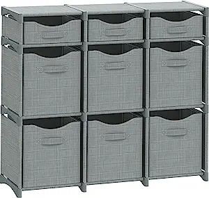 NEATERIZE 9 Cube Closet Organizers And Storage-Includes All Storage Cube Bins-Easy to Assemble Cl... | Amazon (US)