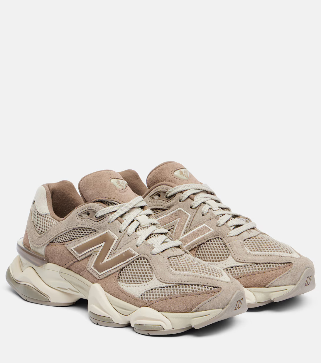 9060 suede-trimmed mesh sneakers | Mytheresa (UK)