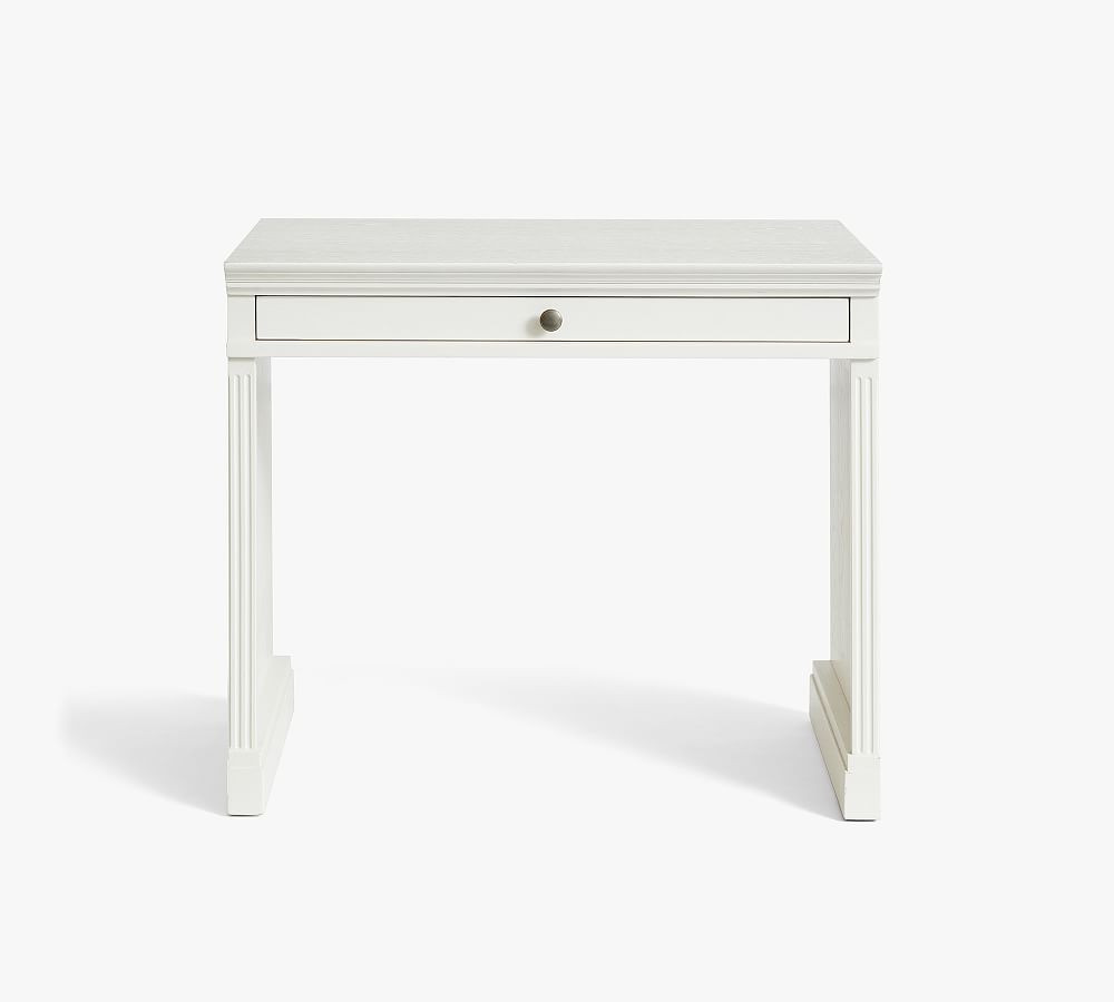 Livingston 35"" Writing Desk, Montauk White | Pottery Barn (US)