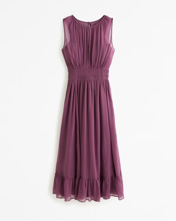 Women's Easy High-Neck Midi Dress | Women's Dresses & Jumpsuits | Abercrombie.com | Abercrombie & Fitch (US)