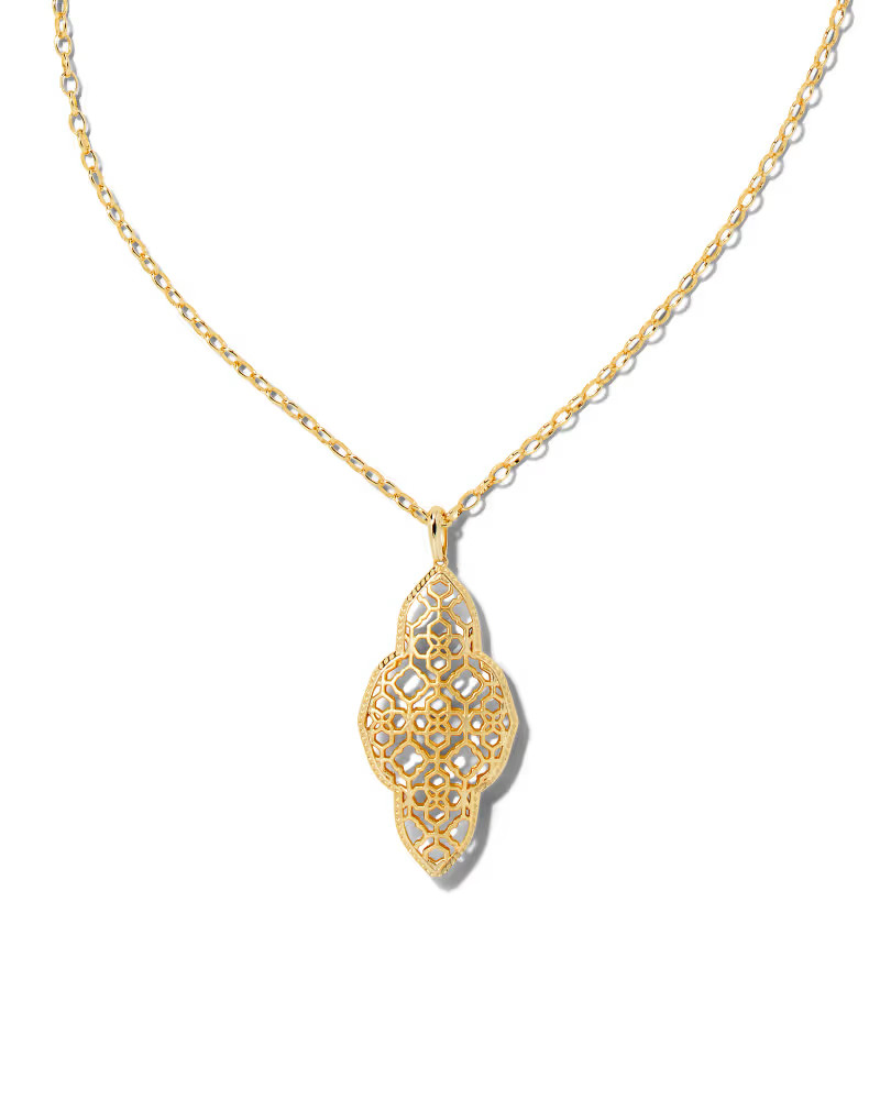 Abbie Long Pendant Necklace in Gold | Kendra Scott