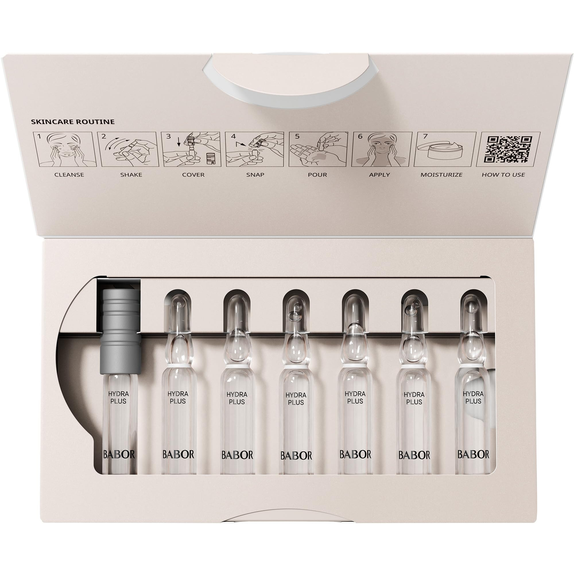 BABOR Hydra Plus Ampoule Concentrate, Moisturizing Skincare Capsule, Hyaluronic Acid Serum, Deepl... | Amazon (US)