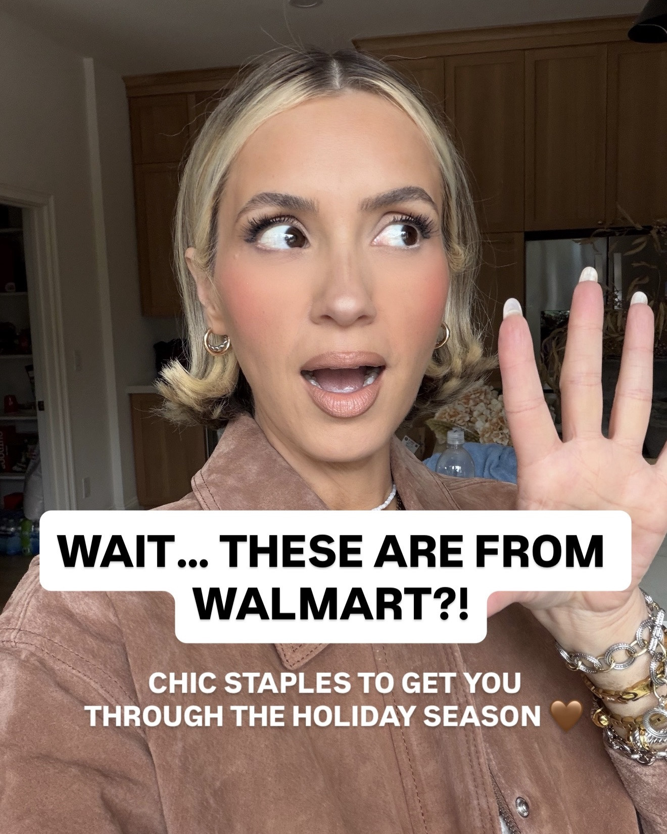 @Walmart fall staples for holiday season ✨🤎

XS in dresses/tops/sweaters/skirts 
Size 2 in bottoms